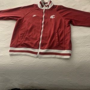 Washington State NIKE vintage logo track jacket Large